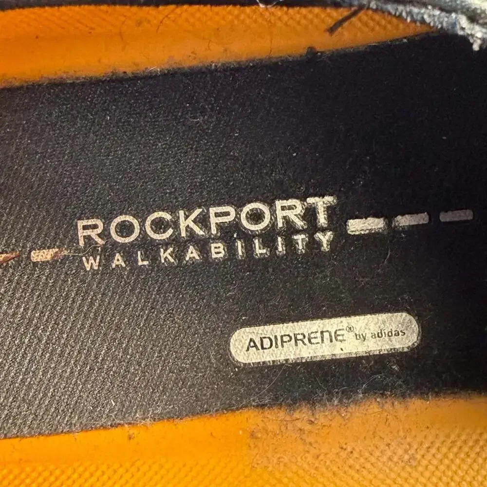 Rockport Essential Details Waterproof Slip On Size 10.5 Black Leather